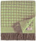 Linen & Cotton Warme Decke Wolldecke Wohndecke Paris mit Rautenmuster - 100% Reine Neuseeland Wolle, Braun Grün (140 x 200 cm), Sofadecke/Tagesdecke/Überwurf/Plaid Sofa Couch/Schurwolle