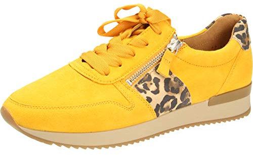 Gabor Damen Jollys 43.42 Sneaker, Gelb (Mango/Natur 13)