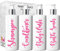 Print Maniacs Mrs Hinch Inspired White Personalised Pump Bottles Bathroom Kitchen Set Shampoo Conditioner (Baby Pink)