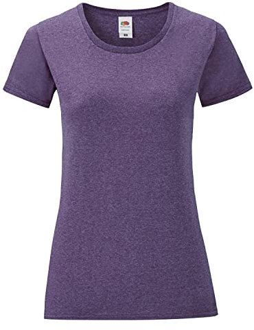 Fruit of the Loom Women's T-Shirt, Heather Purple, XL
