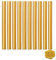 11mm Gold Siegelwachs für Heißklebepistole Klebe Pistole,10Stück Siegellack Wachs Versiegelung Sticks für Retro Vintage Siegel Stempel Brief Hochzeit Einladungen Karten Umschläge Geschenk Verpackung