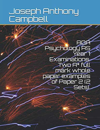 AQA Psychology AS Year 1 Examinations. Two A* full mark whole paper examples of Paper 2 (2 Sets).