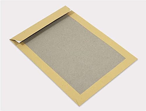 Netuno 25x Papprückwand Versandtasche DIN C4 braun 229 × 324 mm 400g Kuvert mit Papprücken Briefhüllen mit Rückwand Papprückwandtaschen Versandumschläge mit verstärktem Kartonrücken