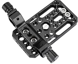 SZRIG Support Appareil Photo, Embase Universelle avec Pince à Double Tige de 15 mm pour Trépied d'Épaule