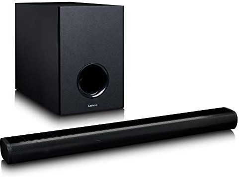 Lenco SBW-801BK - Bluetooth-Soundbar mit kabellosem Subwoofer - Schwarz