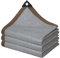SDLLG Filet de Protection Solaire avec œillets en polyéthylène Haute densité - Gris - 2,5 x 3 m - avec 90% d'ombrage - Filet de Protection Contre Les UV - Respirant, Camping