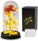 Touloube Rosa Regalo per la Festa Della Mamma per Donne Mamma Moglie, Galaxy Rose per Lei, Eterna Fiori con Luce a LED, Fiore Artificiale Regali Moglie Fidanzata Compleanno Anniversario Matrimonio