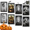 Halloween Deko Horror Bilderrahmen, 4 Stück Halloween Bild Verwandlungsbild Horror Galerie, Halloween 3D Lentikular Magic Hologramm für Halloween Thema Party Dekoration Gespenstische, 28 cm x 22cm