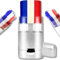 Stick Maquillage Bleu Blanc Rouge | Drapeau France | Couleur tricolore | Football | Euro 2024 | JO 2024 | Coupe du monde Rugby Foot | Accessoires Maquillage bleu blanc rouge | kit supporter France