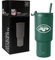Simple Modern Offiziell lizenzierter NFL New York Jets Becher mit Klappdeckel und Strohhalmen, isolierter Becher aus Edelstahl, Geschenke für Männer und Frauen, Trek Collection, New York Jets