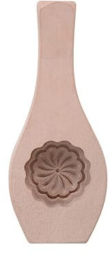 Guangcailun Moon Cake Mold Wooden Traditional Making Molds Sturdy Decorative Mould DIY Mung Muffin Cookie Biscuit Pumpkin Pie, Wood Color 1