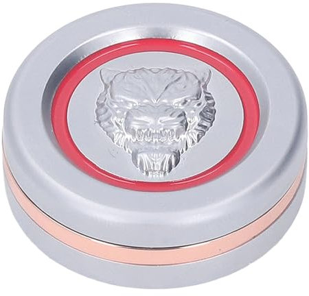 CHICIRIS Rundes Push-Münzschiebespielzeug, Stressabbau mit Klarem Klang, Magnetischer Fingerspitzenschieber in Silber, Tragbares Design mit Aufbewahrungsbox