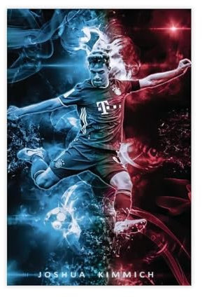 MEZUMI Joshua Kimmich 1 Leinwand-Poster, Wandkunst, Dekordruck, Bild, Gemälde für Wohnzimmer, Schlafzimmer, Dekoration, ungerahmt, 30 x 45 cm