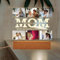 TPFOON Personalisierte Mom Nachtlicht Mit Multi-foto, Einzigartige Benutzerdefinierte Eingravierten Text & Namen LED Frames Nachtlampe, Muttertag Acryl Album Plaque Dekor Geschenke Für Mama, Familie