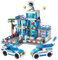 Tirff Commissariat de Police de la Ville Ensembles de Construction, 570 pièces de Police de la Ville, Kit de Briques de Construction, Cadeau pour Garçons de 6 à 12 Ans