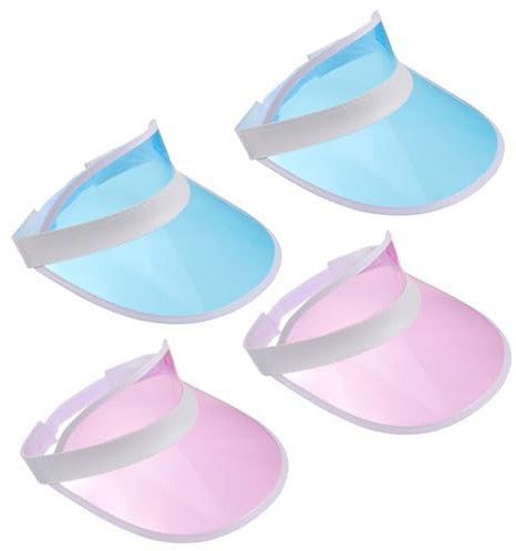 HANABASS 4stücke Teiliges Sonnenhut Für Frauen Stylischer Uv-Schutz Visor Mit Breiter Krempe Verstellbar Für Strand Garten Und Outdoor-aktivitäten Erhältlich