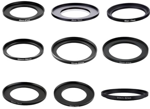 50 stücke 49-67 49-72 49-77 52-58 52-62 52-67 52-72 52-77 55-62 46-48mm Metall Step Up Ringe Objektiv Adapter Filter Set(46-48mm)