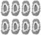 QUARKZMAN Zapatillas de Felpa Lavables para Limpiar el Suelo de Microfibra, Cubiertas de Zapatos de Mopa Chenille, Calcetines para los Pies, Gris Oscuro, Paquete de 8