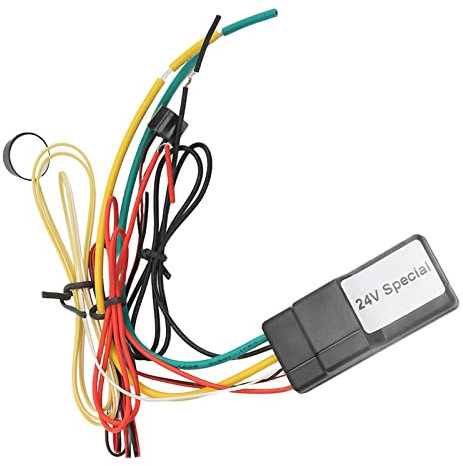 Wegfahrsperre, 2,4 GHz, Akustischer Alarm, Motorsperre für 24-V-PKW, LKW, Bus, Wohnmobil, Wegfahrsperre mit Akustischem Alarmmodus und Hijacking-Funktion, Notfall