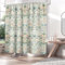 Fchen art William Morris Abstrakte Pflanze Blume Duschvorhang Dekor,Vintage Floral,Frühling Bunte Wilde Blumen Grün Kräuter Boho Pflanze Natur Duschvorhang,Badezimmer Duschvorhang Mit Haken