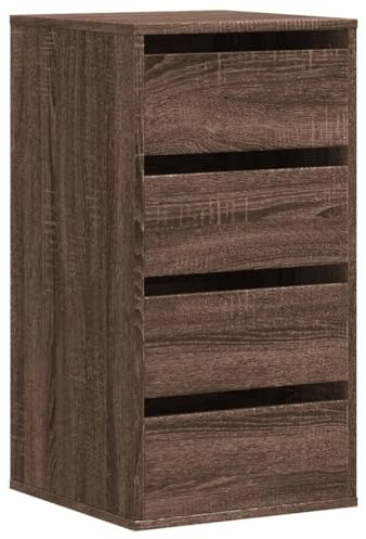 Genérico Wenjingqi-852867 Eckkommode, Holz, Braun, Eiche, 40 x 41 x 76 cm