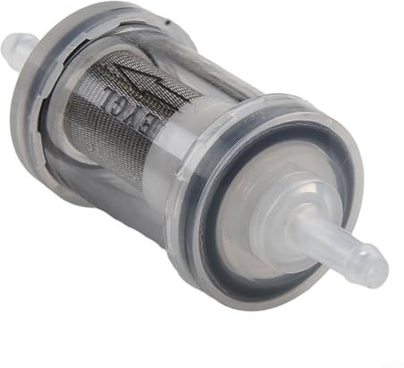 HEIBTENY Filtre à carburant Filtre à carburant en ligne transparent pour Webasto/chauffage à air diesel, protège la pompe et le chauffage, élément filtrant en acier inoxydable