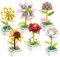 WOMA 19069 Grappes de Fleurs en Pot, Jeu de Construction Éducatif pour Enfants de 172/119/130/122 pièces, 6 Plantes en Pot Différentes, Cadeau de Décoration pour Elle