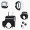 Smaoqingji Antivol Casque Moto Attache Anti Vol - Noir, 1 Pièce, avec 2 Clés, Cadenas Accessoires de Cooter Moto, pour Tube Guidon 22-28mm, Vélo Gadget Pinlock Bloque Gadgets