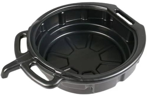 Oil Drain Pan 5.1x19.7x15.8 Inch PE Oil Change Pan with Handle & Hidden Outlet Reusable & Portable for Motorcycle & Car