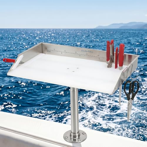 20 Boat Cutting Board, Fishing Filet Table with Tool Holders, CT607