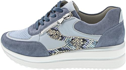 Waldläufer K-Luana sportlicher Schnürer Blau