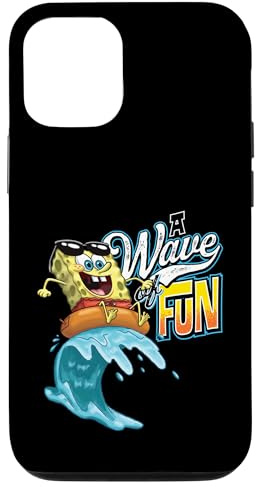 Hülle für iPhone 12/12 Pro Offizieller Spongebob Schwammkopf Wave of Fun Innenschlauch