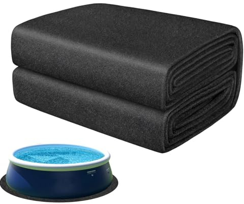 Pool Unterlage Rund Ø 305 370 400 cm Poolunterlage für Aufstellpools & Whirlpools, Robust, Einfach zu Verlegen, Ideal für Outdoor, verlängert die Lebensdauer der Auskleidung