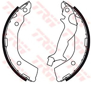 TRW GS8731 Bremsbackensatz | Kompatibel mit: CITROËN C3 II, DS3, DS3 Cabriolet, DS 3, 3 Cabriolet, PEUGEOT 207, 207 SW, 208 I