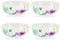 Portmeirion Home & Gifts Water Garden Cereal Bowl-Set of 4