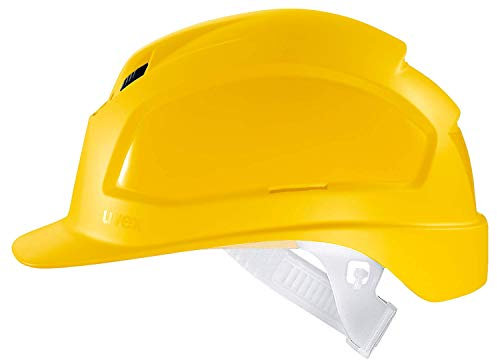 Uvex Pheos B Schutzhelm - Belüfteter Arbeitshelm für die Baustelle - Gelb Gelb