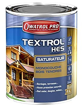OWATROL Textrol HES - Einschicht-Sättiger mit hoher Trockenextrakt Pro - 1 L, Helle Eiche