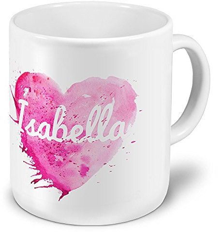 XXL Riesen-Tasse mit Namen Isabella - Motiv Colorpaint - Namenstasse, Kaffeebecher, Becher, Mug