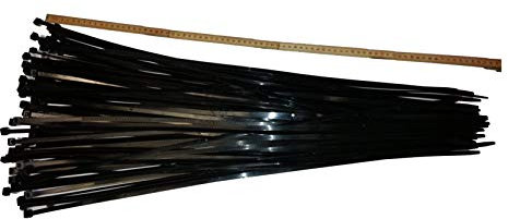 Kabelbinder 750mm Schwarz 100Stck. | auch für Plakate | Premiumqualität von PC24 Shop & Service