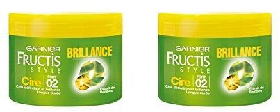 Garnier - Fructis Style - capelli Cera - lucido estratto di bambù Fixation 2 - Set di 2