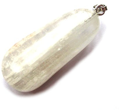 Cuarzo Trommelstein-colgante de cristal de roca Phantom 2, 5-3 cm con 925er plata-anilla