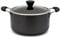 Zinel 4155 Non-Stick Stockpot/Casserole with Hard Anodised Induction Base, Grey, 30cm