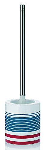 kela 20573, WC-Bürste und Behälter, WC-Garnitur, Keramik, Atlantik, Weiß