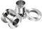 KJM Fashion 2 Stück Chirurgenstahl Single Flared Stretcher Ohr Tunnel Gauge Plug Ohrring Lobe Piercing Schmuck Plektrumgröße, Edelstahl, Metall, Stahl, Tunnel Ohrringe, Dehnstab, Ohrdehner