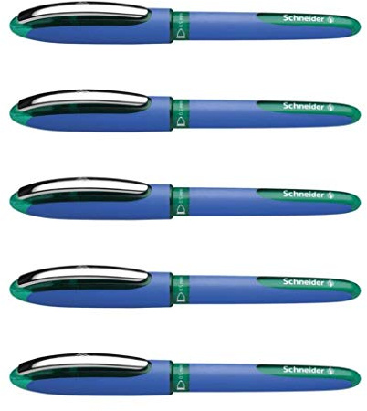 Schneider 5 Stück Tintenroller, One Hybrid C pte konisch 05 vet