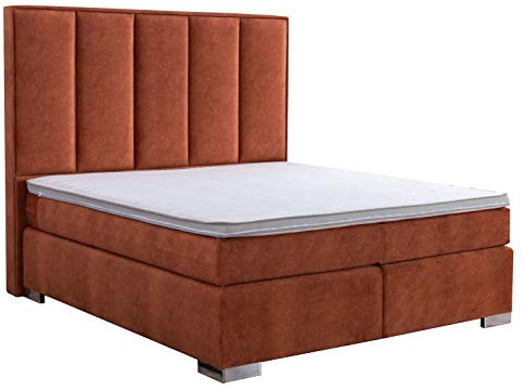 AUKONA Boxspringbett Cleopatra 180x200, Farbe wählen und ändern, 7 Zonen Taschenfederkern-Matratze, H2 H3 H4, Komfortschaum-Topper, Lieferung und Aufbau kostenlos