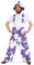 KarnevalsTeufel Herren-/Damenkostüm-Set 2-teilig Kuhhose und Hut Seppl-Kuh, lila | Größen: L, XXL | Fasching, Karneval, Mottoparty (XX-Large)
