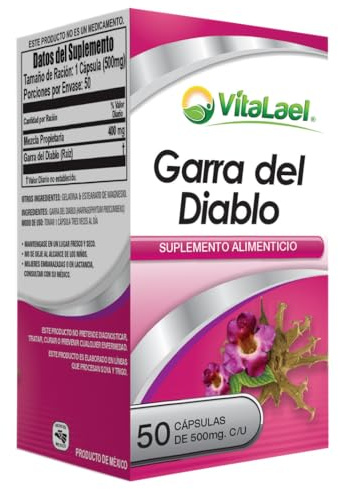 Herbal Solutions Health Devil's Claws (Garra del Diablo) (50 Capsules of 500 mg Each)