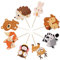 Amosfun 24 StüCk Waldtier Kuchenstecker - Niedliche Tier-Cupcake-Dekorationen Aus Papier FüR Kindergeburtstag, Babyparty Und Party-Dekoration