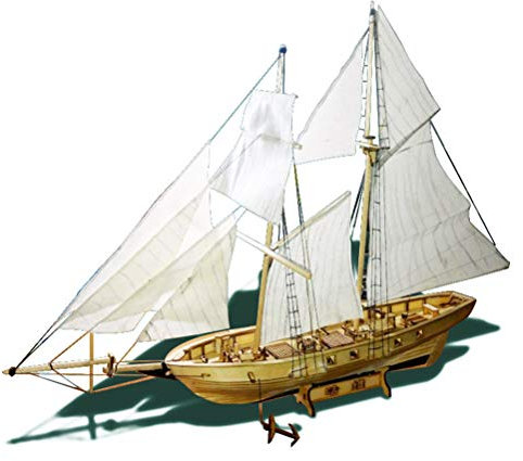 HEITIGN Holzschiff Modelle Holz Segelboot Schiff Kit, Home DIY Modell Dekoration Boot Geschenke Spielzeug für Kinder Holz Montiert Segelschiff Modell DIY Westlichen Klassischen Segel